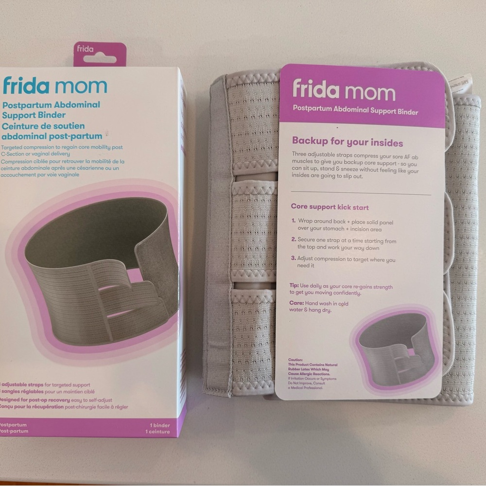 frida mom Postpartum Abdominal Support Binder - Gray